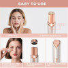 Lajcaen Facial Hair Removal For Women Men, Electric Shaver For Women,Eyebrow & Facial Trimmer,Double Rotating Blades Hair Remover For Upper Lip Chin Peach Fuzz Brow Hair Removal