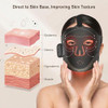 Fangjiayuan Red Light Therapy Mask For Face With 4 Light Modes 850Nm Infrared ,Cordless & Scheduled Led Face Mask For Glowing Skin At Home