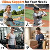 Gvmsor Cordless Elbow Massager For Pain Relief,Tennis Elbow Massager For Tendonitis And Tennis Elbow, Rechargeable Arm Heating Pad With Massage
