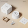 Melodysusie Rechargeable White Noise Machine For Sleep Travel & Salon With Wooden Stand, Sound Machine With 31 Soothing Sounds, Multi-Night Light, 32 Volumes & 4 Timers For Baby Adult