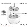 Mxm2Mxm Electric Scalp Massager With Red Light Therapy,Waterproof Head Massager With 108 Nodes,4 Modes,Wireless Charging To Relieve Deep Tissue Pressure