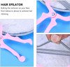 Healifty Manual Facial Hair Remover Epilator For Women, Portable Stainless Steel And Abs Hair Threader For Upper Lip, Chin, Cheeks, And Neck, Pink 2Pcs