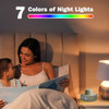 Paussion White Noise Machine With Smart Alarm Clock, 25 Soothing Sounds, Portable Sleep Sound Machine Aid For Baby, Kids, Adults, Office, Dimmable Timer, 7 Night Light Colors For Privacy Bedroom, Gray