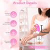 Morbex Green Epilator For Women, Smooth Glide Epilator Facial Hair Remover For Women With 2 Speed & Led Light, Electric Facial Hair Removal Suitable For Face, Bikini Areas, Underarms, Arms, Legs