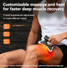 Masiketec Heated Muscle Scraper Tool electric Fascia Knife Massager Heating And Vibration Muscle Scraper Tool Body Gua Sha Massage Tool Fascia Tool Massage Tools For Deep Tissue(Black)