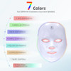 Knnknn Red Light Therapy For Face, Blue Led Light Therapy Mask, 7-1 Colors Led Facial Skincare Mask At Home, Usb Rechargeable, Cordless