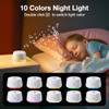 Leicex Sound Machine White Noise Machine - 30 Soothing Sounds, 10 Colors Night Light, Rechargeable Battery- Travel Portable Sound Machine For Sleep Baby Adults, Perfect Sleeping Companion