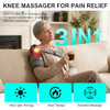 Galax Pro Knee Electric Massager With Heat, Cordless Heated Knee Massage For Pain Relief With 3 Heating Levels, 6 Vibration Modes, Led Screen & Adjustable Strap