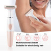 Gominyuf Women Painless Hair Remover,Gominyuf Electric Lady Shaver Trimmer With Upgrade Cutter Head Professional For Shave Arm,Bikini,Leg,Armpit Hair,Battery Operated (Pink)