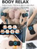 Pawfan Tens Black Unit With 2 Pads,Ems Microcurrent Mini Massager Machine,Low Frequency Multi Function Physiotherapy Instrument Muscle Stimulator,Full Body Pain Relief Therapy Device