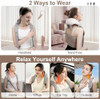 Nekisistal Brushless Neck Massager With Heat, Cordless 6D Neck Massager For Pain Relief Deep Tissue, Neck And Shoulder Massager With 3 Speeds, Ideal For Friends Family Lover