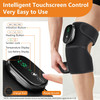 Edifolly Cordless Knee Heating Pad, Knee Massager With Heat And Vibration, Rechargeable Heated Knee Brace With 3 Heat Levels And 3 Massage Modes