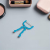 Healifty Epilator Facial Hair Remover Spring Upper Lip Chin Cheeks Neck Stainless Steel Hair Threader Tool For Women Blue 2Pcs