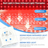 Miula Red Light Therapy & Vibration Massage Knee Brace Wireless Rechargeable With 660Nm&850Nm Light & Heating Function Relief For Knee Joint Elbow & Shoulder Pain Promotes Faster Recovery