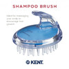 Kent Sh1 Blu Scalp Scrubber Hair Brush & Scalp Exfoliator With 42 Soft Rubber Bristles For Distributing Shampoo And Conditioner, Shower Scalp Massage Tool