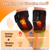Langskip'S Cordless Knee Heating Pad,3 In 1 Rechargeable Heated Knee Brace,3 Heat Levels And 3 Massages,Elbow & Shoulder For Arthritis Pain Relief,Electric Supports Wraps For Joint,s For Men Women 2Pcs