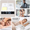 Gannyfer White Noise Sound Machine With Dual Alarm Clock - Soft Night Light 41 Non Looping Sounds Usb Port Charger 3 Timers Memory Function 31 Adjustable Volume Sleep Sound Machine For Adult & Home Bedroom