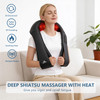 Magicmakers Neck Massager For Pain Relief Deep Tissue With Heat - Shiatsu Back And Shoulder Massage, Mothers Day s For Mom Wife Women Her, Dad Men Him, Christmas, Fathers Day, Plug-In Use For Home Office Car