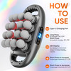 Pemucen 16 Head Massage Gun Deep Tissue, Quiet Back Massager For Pain Relief Deep Tissue With 9 Modes And 9 Intensities For Back, Shoulders, Arm, Legs, Foot, Body