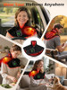 Halidodo Red Light Therapy For Neck Shoulder With Heat & Massage, 5000Mah Controller Infrared Light Pad With 118 Leds, Timer & Pulse Modes, Portable Design For Upper Back, Shoulder, Neck, Last 175-190Mins
