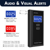 Profelinx Breathalyzer With 15 Mouthpieces Carrying Bag - Portable Breathalyzers For Alcohol Tester Digital Lcd Display Fast Bac Estimate Audio Alarm (Black)