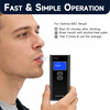 Profelinx Breathalyzer With 15 Mouthpieces Carrying Bag - Portable Breathalyzers For Alcohol Tester Digital Lcd Display Fast Bac Estimate Audio Alarm (Black)