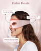 Lanieney Red Light Therapy For Eyes, Wireless Under-Eye Red Light Therapy Mask With Timing Function, 3 Modes With Near-Infrared For Eyes Bags, Dark Circles, Fine Lines, Rechargeable Home Skincare Eye Mask,Pink