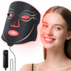 Morfone Red Light Therapy For Face, 4 Modes Led Face Mask Light Therapy With Timing Function, Near-Infrared 850Nm Red Light Therapy For Home Use, For Women Girls