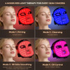 Morfone Red Light Therapy For Face, 4 Modes Led Face Mask Light Therapy With Timing Function, Near-Infrared 850Nm Red Light Therapy For Home Use, For Women Girls