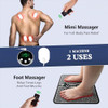Phixnozar Transcutaneous Electronic Nerve Stimulator, Ems Foot Massager For Muscle Relaxation, Lcd Display Screen,Back & Legs Massager