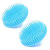 Gouccpu Hair Scalp Massager Shampoo Brush Shower Head Scrubber Cleanser Massage Comb For Hair Growth Ease Dandruff Removal And Head Relaxation For Women And Men Or Pets (Blue) 2 Pack