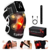 Epinuo Red Light Therapy For Knee,With 5 Vibration Massage, Cordless Rechargeable 5000Mah Heated Knee Massager For Pain Relief, s For Women Men, 660Nm&850Nm Near Infrared Light Brace