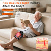 Epinuo Red Light Therapy For Knee,With 5 Vibration Massage, Cordless Rechargeable 5000Mah Heated Knee Massager For Pain Relief, s For Women Men, 660Nm&850Nm Near Infrared Light Brace