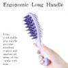 Kintegood Long Handle Hair Silicone Scalp Massage Brush, 2-In-1 Double-Sided Hair Comb Shampoo Brush