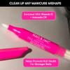 Nails Inc File Edit Delete 3-In-1 Corrector Pen Cuticle Pusher Nail Shaper Nail Polish Remover Precision Pointed Tip Easy Clean Up able Fine Pen Tips Clean Gentle Formula 0.13 Fl