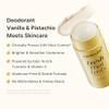 Medicube Kojic Acid and Turmeric Aluminum Free Deodorant  Vanilla and Pistachio Perfumed Stick All Day Odor Protection For Women and Men Underarm Brightening Care Korean Skincare 2.92 Oz.