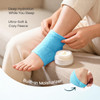Welnove Moisturizing Heel Socks For Cracked Feet Foot Care Moisture Toeless Socks Heel ProtectorsBlue 2 Pairs
