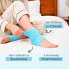 Welnove Moisturizing Heel Socks For Cracked Feet Foot Care Moisture Toeless Socks Heel ProtectorsBlue 2 Pairs
