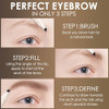 Focallure Fluffmax Tinted Liquid Eyebrow Pen Eyebrow Microblading Pen With A Micro-Fork Tip Applicator Long-Lasting Smudge-Proof Creates Natural Looking Brows Black Brown