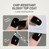 Gaoy Glossy Gel Top Coat For Gel Nail Polish Glassy No Wipe Clear Finish High Gloss Varnish For Long Lasting Uv Light Cure Nail Art Diy 16Ml