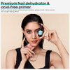 Modelones Nail Dehydrator And Primer Acid Natural Prep Dehydrate & Bond Primer Hema- Bonding For Nail Supplies 4 Pcs 15 Ml