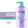 L'oreal Paris Elvive Hyaluron + Pure 72H Purifying Shampoo For Oily Hair Clarifying Shampoo With Salicylic Acid And Hyaluronic Acid 28 Fl Oz
