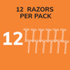 Bic Sensitive Disposable Razors For Men Long-Lasting 1 Blade Razors For Sensitive Skin 12 Count