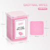 Gaoy Lint Nail Wipes Nail Polish Remover Pads Non-Woven Cotton Pads Gel Cleaning Wipes Manicure Supplies For Professional Salon And Diy Art 400 Pcs