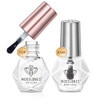 Modelones No Wipe Top Coat And Base Coat Nail Polish Set Clear Quick Dry Nail Polish High Shine Long Lasting Glossy Regular Nail Lacquer Air Dry Fast Base Top Coat Gifts For Women Nail Art 2 Pcs 5 Ml