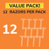 Bic Sensitive 3 Disposable Razors For Men With 3 Blades For Sensitive Skin Value Pack Of Shaving Razors 12 Count