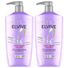L'oreal Paris Elvive Hyaluron Plump Shampoo And Conditioner Set For Dehydrated Dry Hair With Hyaluronic Acid Care Complex 1 Kit (2 Products)