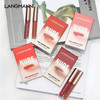 Langmanni Matte Liquid Lipstick Makeup Set Velvety Liquid Lipstick Long Lasting Durable Nude Lip Gloss Beauty Cosmetics Set For Girls And Women ( Set) 16Pcs