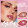 Hosaily Color Changing Lip Oil With Brown Lip LinerBig Brush Head Hydrating Non-Sticky Moisturizing Lightweight Magic Pink Glitter Tinted Lip Gloss For Women Plumping Lip Glow Oil For Dry Lips Makeup
