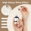 Modelones Nail Glue Gel With Top Coat And Prep Dehydrator 9 In One Gel Glue Kit For Easy Nail Extension No Wipe Top Coat 3 Pcs 15Ml